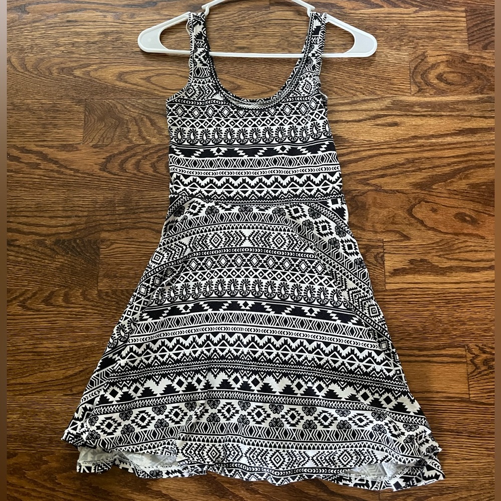 Aeropostale Fit and Flare Aztec Mini Dress